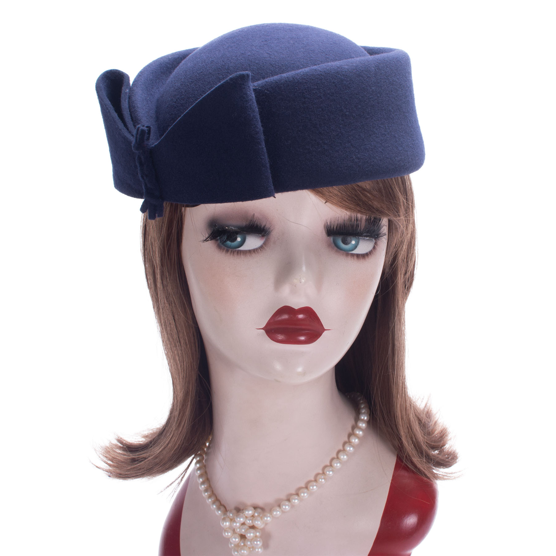 Fedora Hat Wool - Lawliet ティアドロップファシネーター女性ヴィンテージルックピルボックス帽子トップファンシーウールフェルト帽子カクテルレーシングパーティー結婚式教会 A253
