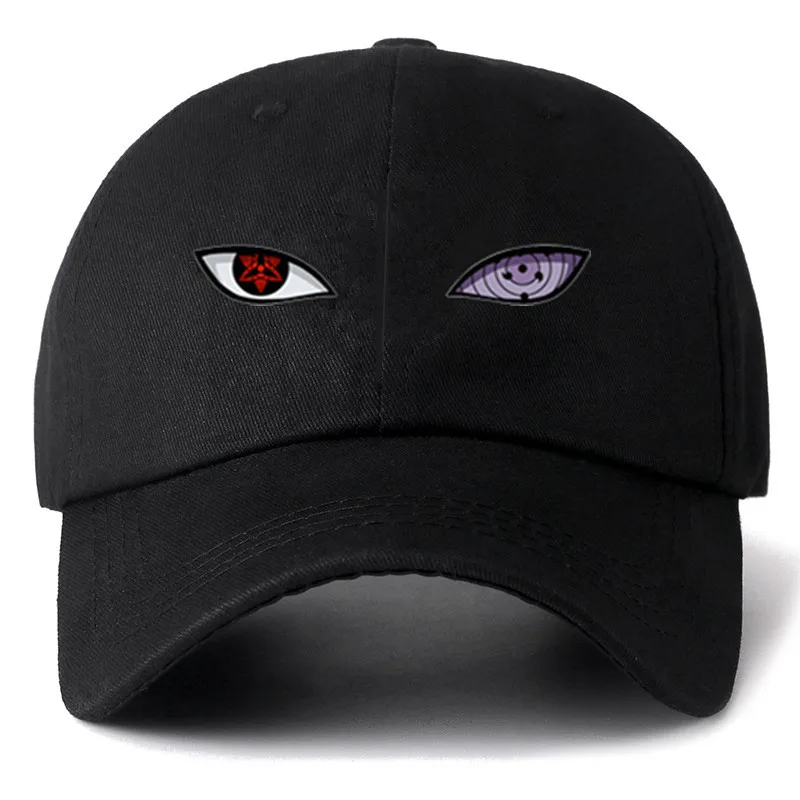 Dad Hat Cotton - 高品質アニメ目スナップバックキャップ綿野球帽男性女性ヒップホップお父さん帽子骨ガロスドロップシッピング