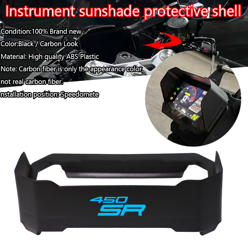 Visor Sun Hat - CFMOTO 450SR 450 SR オートバイ計器帽子サンバイザーメーターカバーガードプロテクターアクセサリー