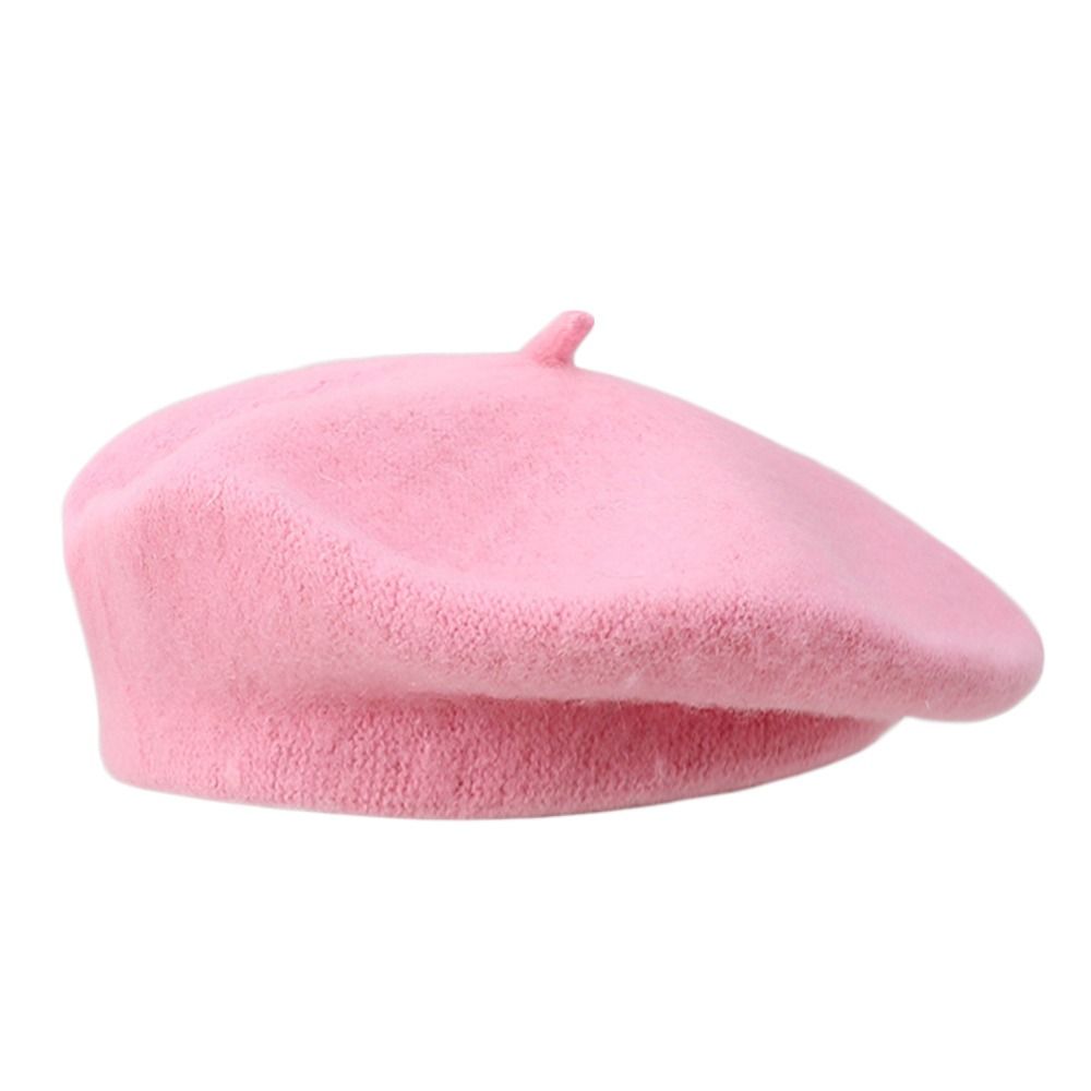 ファッション暖かい冬ウールベレー帽レトロ無地フレンチアーティ - Beret French Wool のレビューと価格