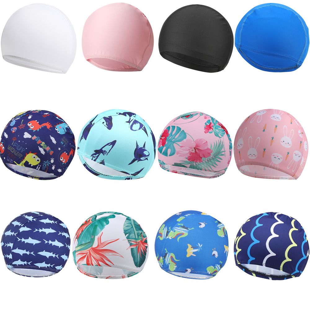 漫画柄 子供用 男の子 女の子 高弾性生地 スイミングプール - Swim Hat Silicone のレビューと価格