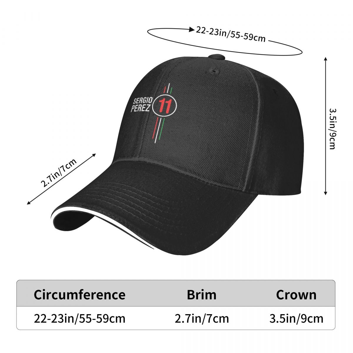 Serio perez f1カーレーシングベースボールキャッ - Golf Cap Dad のレビューと価格