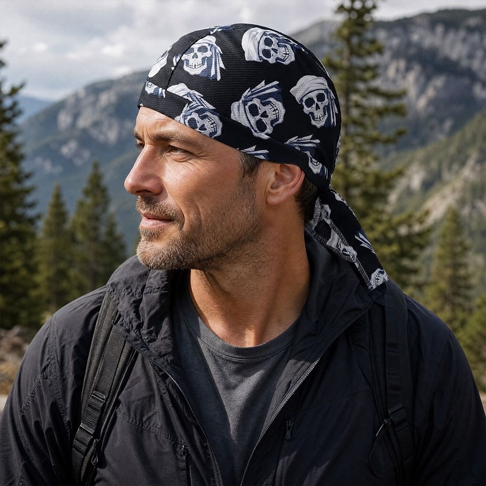 速乾性海賊帽子調節可能なメッシュヘルメットライナーサイクリン - Skull Cap Helmet Liner のレビューと価格
