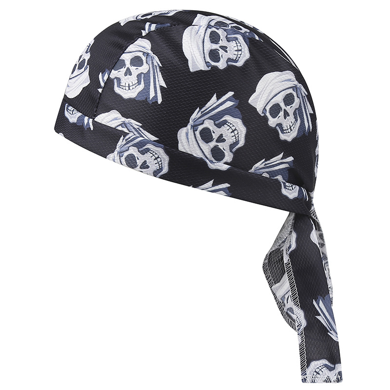 速乾性海賊帽子調節可能なメッシュヘルメットライナーサイクリン - Skull Cap Helmet Liner のレビューと価格