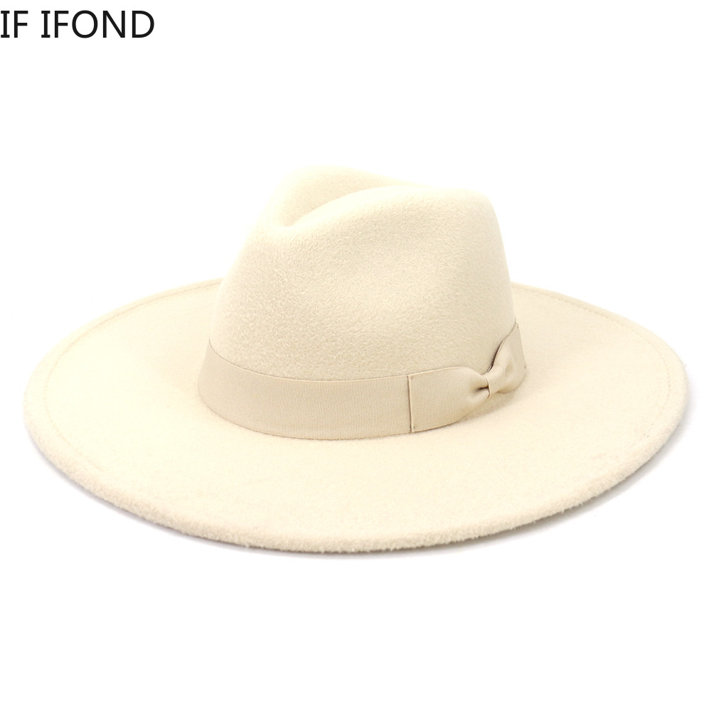 女性用のつばの広い帽子,フェドーラ,レトロ,エレガント,結婚 - Fedora Hat Wool のレビューと価格