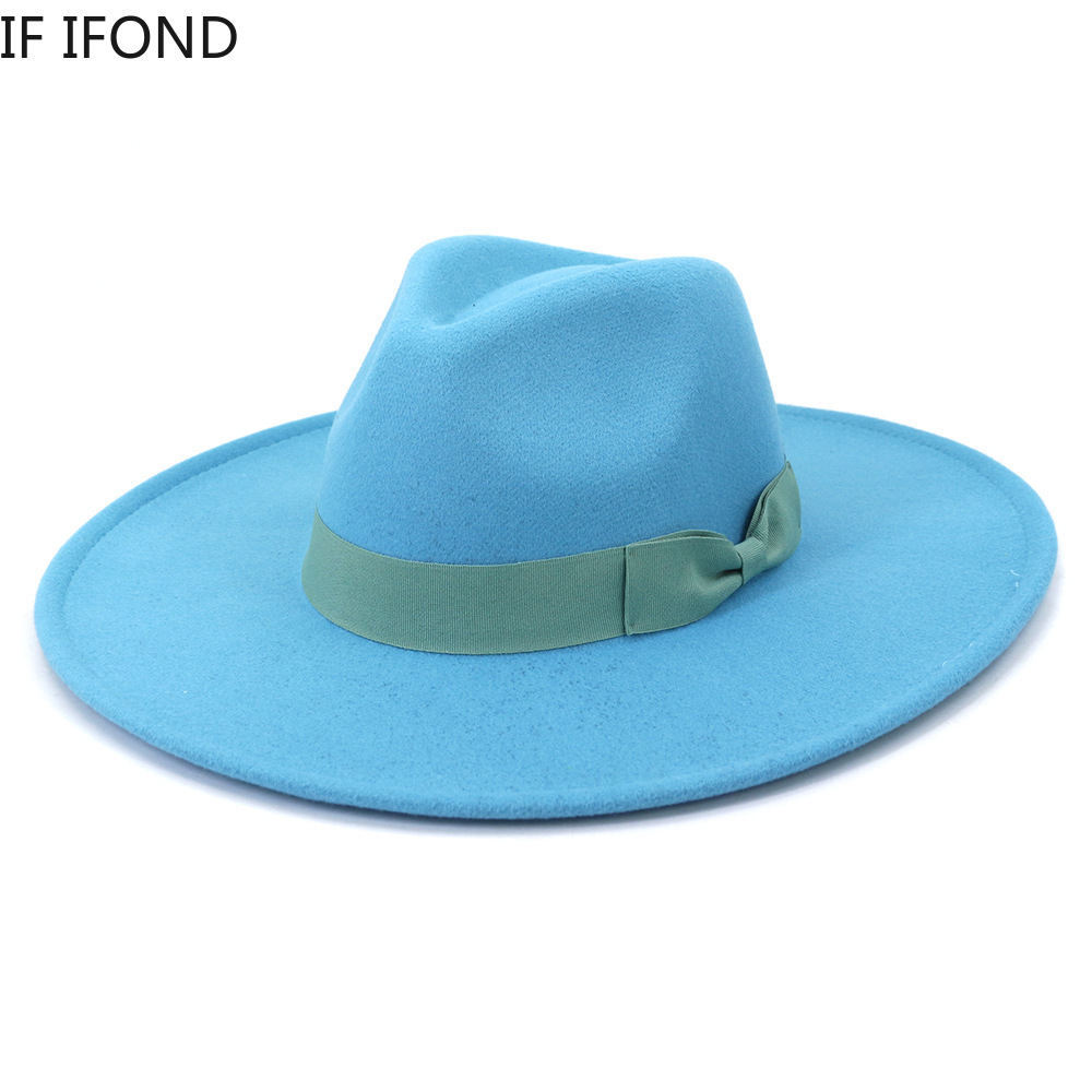 女性用のつばの広い帽子,フェドーラ,レトロ,エレガント,結婚 - Fedora Hat Wool のレビューと価格