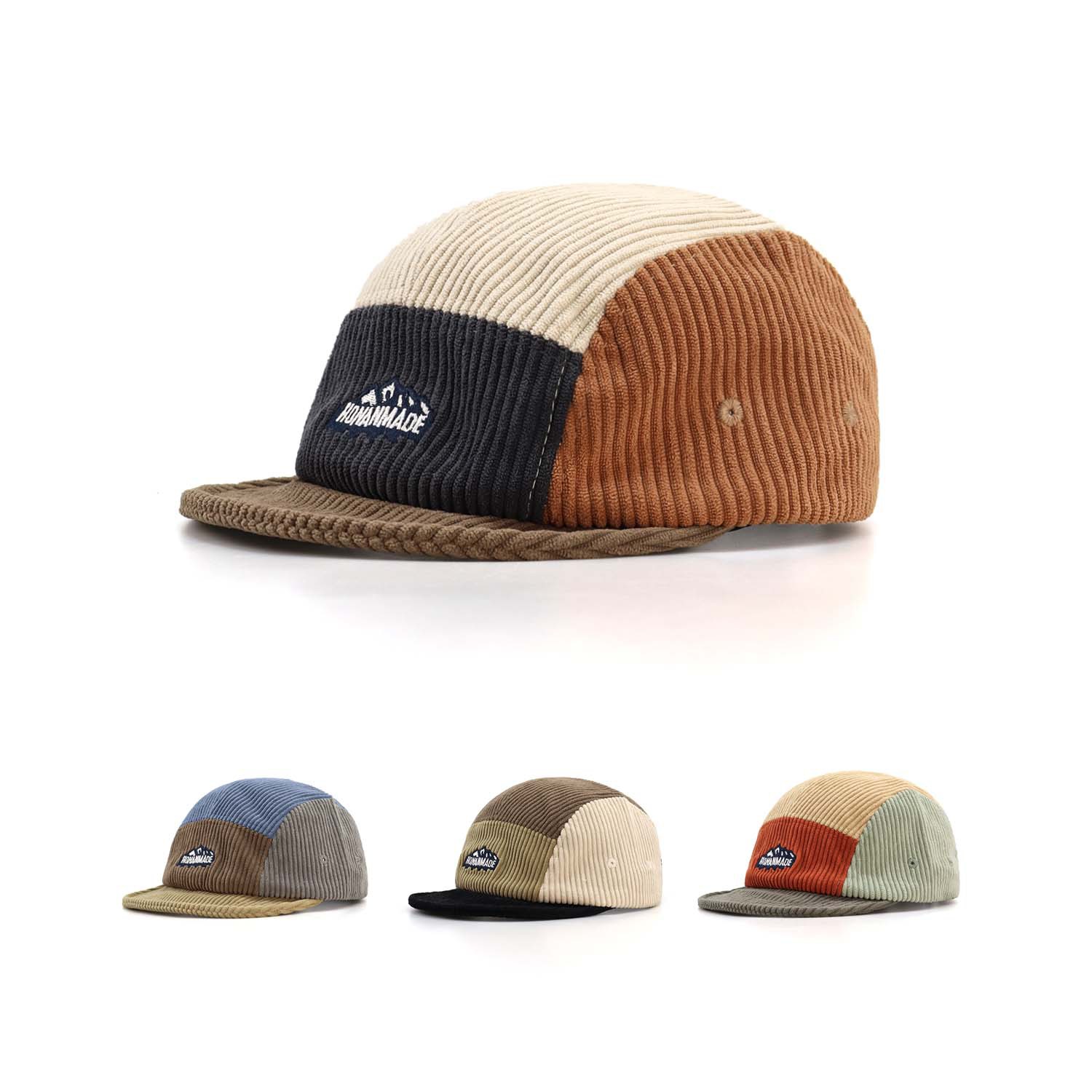 レディース ソフト テクスチャー コーデュロイ カラーブロッ - Corduroy Cap 5 Panel のレビューと価格