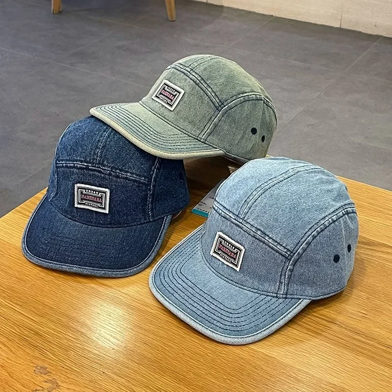 ヴィンテージフラットつばデニム野球帽男性女性原宿スナップバッ - Corduroy Cap 5 Panel のレビューと価格