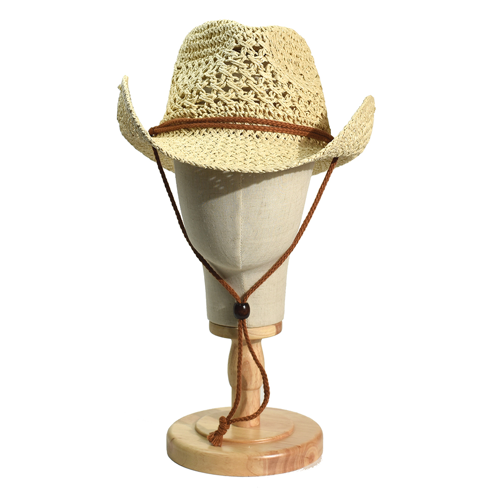 男性と女性のための手作りのカウボーイ麦わら帽子,ビーチ帽子, - Cowboy Hat Straw のレビューと価格