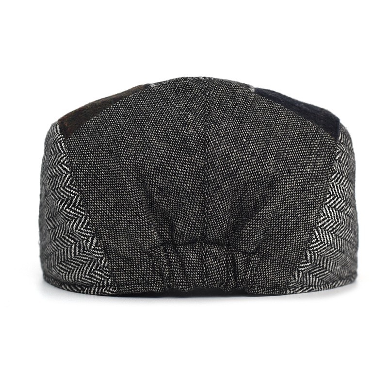 ハイエンドクラシックメンズパッチワークキャスケット帽子アイビ - Dad Hat Cotton のレビューと価格