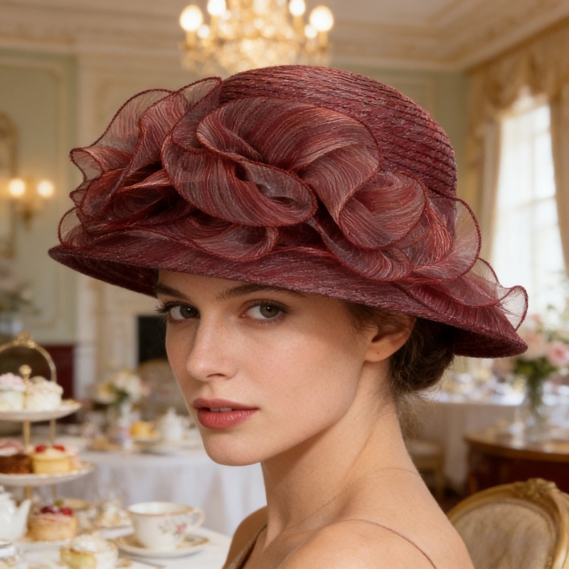 女性用透明ガーゼサンハット折りたたみ式アウトドアサンハットフ - Sun Hat Wide Brim のレビューと価格