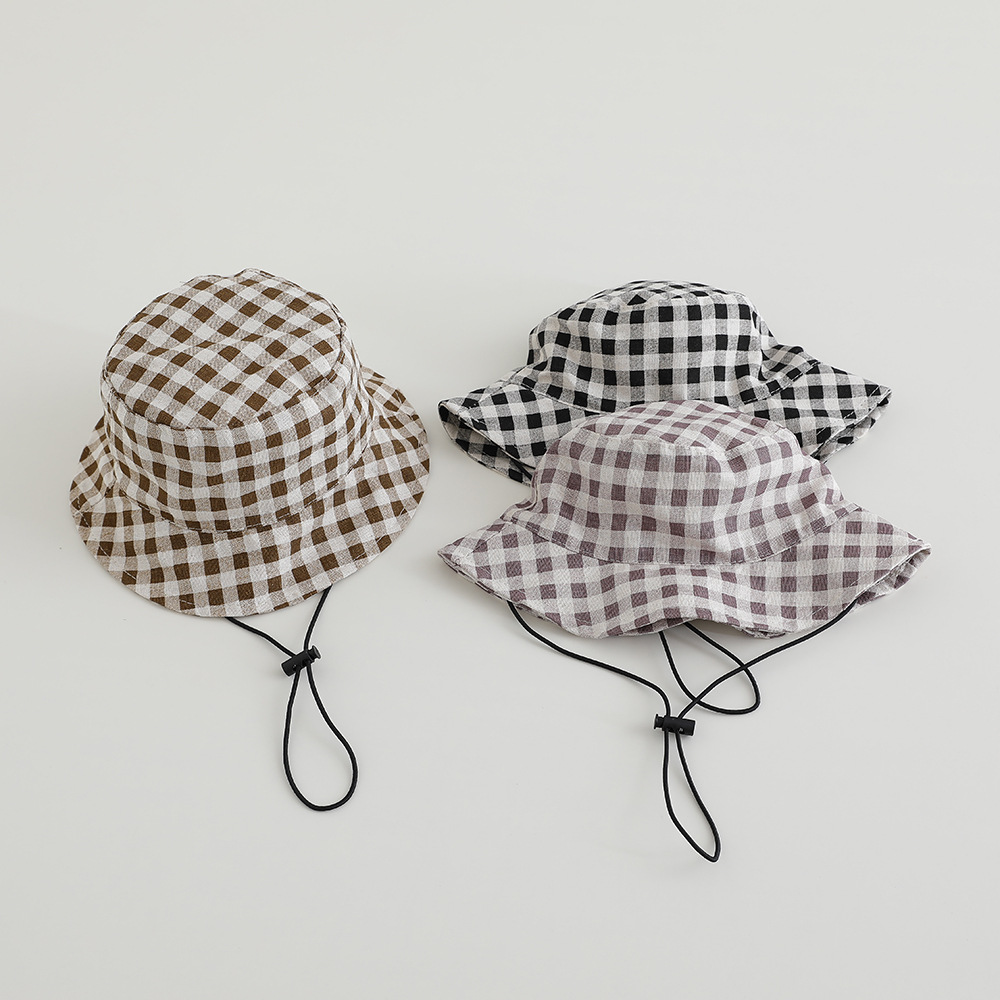 つば広秋用サンハット ベビーチェック柄フィッシャーマンハット - Sun Hat Wide Brim のレビューと価格