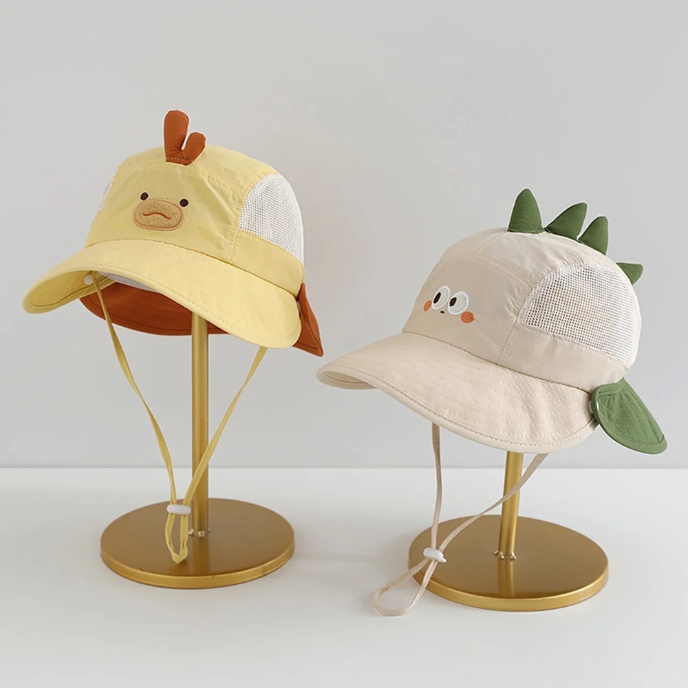 かわいい漫画風ベビービーチハット、クマとウサギの耳付き、通気 - Visor Sun Hat のレビューと価格