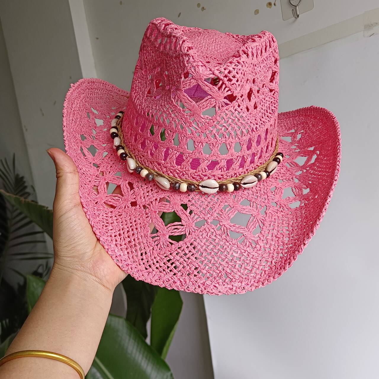 ピンクのカウボーイ麦わら帽子、手作りのカウボーイ麦わら帽子、 - Cowboy Hat Straw のレビューと価格